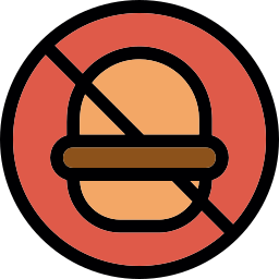 No fast food icon