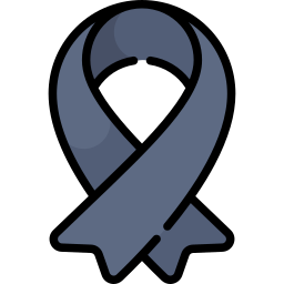 Black ribbon icon