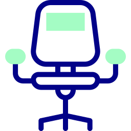 Desk chair icon