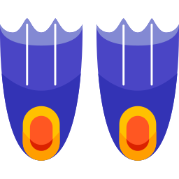 equipamento de snorkel Ícone