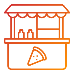 Pizza shop icon