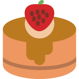 pastel de fresa icono