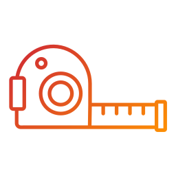 Measuring tape icon