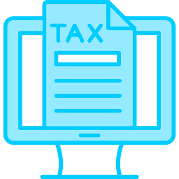 Online tax icon