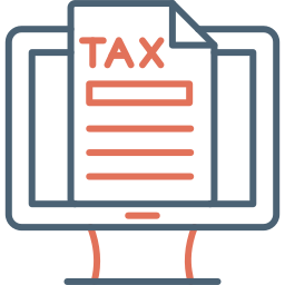 impôt en ligne Icône