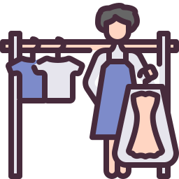 Dry cleaning icon