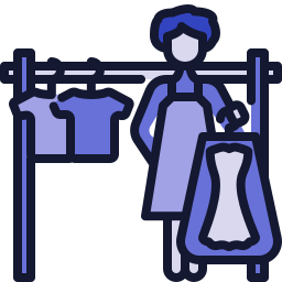 Dry cleaning icon