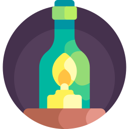 Candle lamp icon