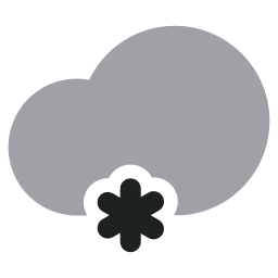 Snow cloud icon