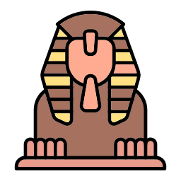 grote sfinx van gizeh icoon