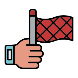 Offside flag icon