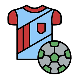 camiseta de futbol icono