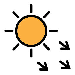 lumière du soleil Icône