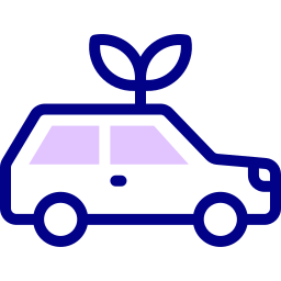 Eco car icon