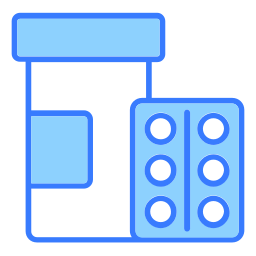 frasco de comprimidos Ícone