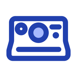 cámara polaroid icono