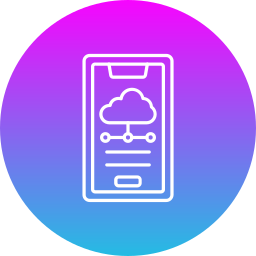 nuage mobile Icône