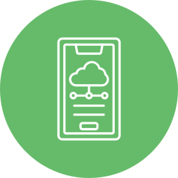 Mobile cloud icon