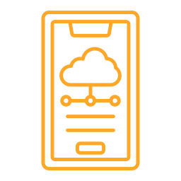 Mobile cloud icon