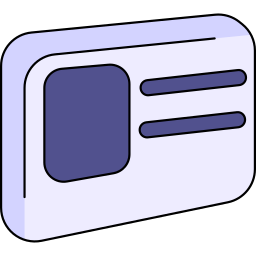 Driving license icon