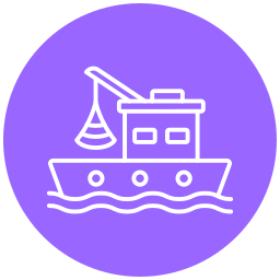 Fishing boat icon