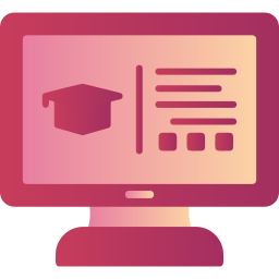 educación en línea icono