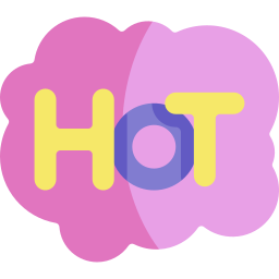gorący ikona