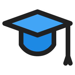 sombrero de graduacion icono