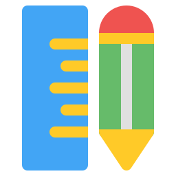 눈금자와 연필 icon