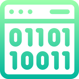 Binary code icon