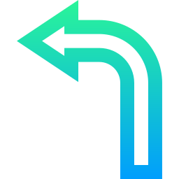 Turn left icon