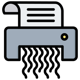 trituradora de papel icono