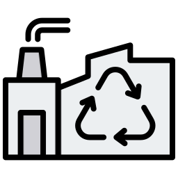 recyclingfabriek icoon