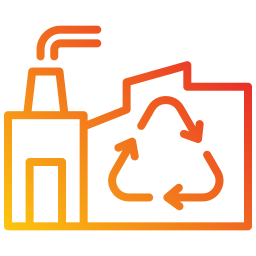 Recycling plant icon