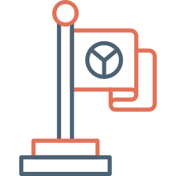 bandiera della pace icona