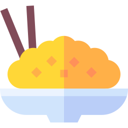 American fried rice icon