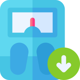 Weight scale icon