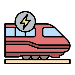 Electric train icon