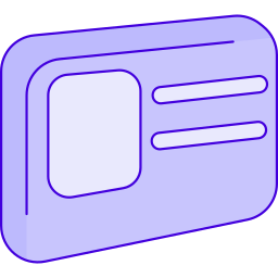 Driving license icon