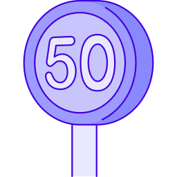 Speed limit icon