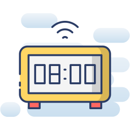 Цифровой будильник иконка