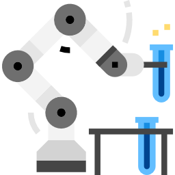 braccio robotico icona