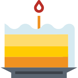 pastel de cumpleaños icono