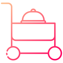 Serving cart icon