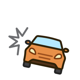 wypadek samochodowy ikona