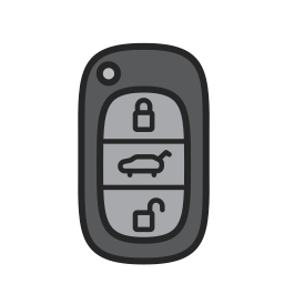 coche clave icono