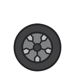 Tire wheels icon