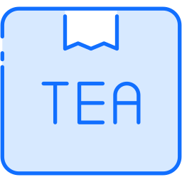 caja de té icono