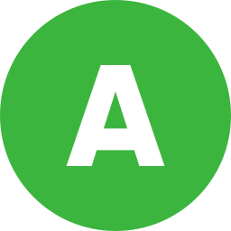 Letter a icon