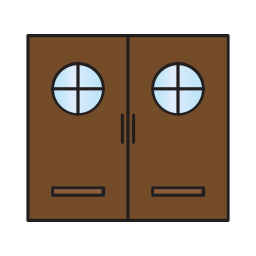 dubbele deur icoon